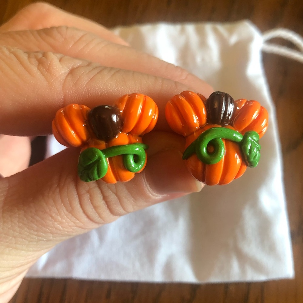 Mickey Mouse pumpkin earrings